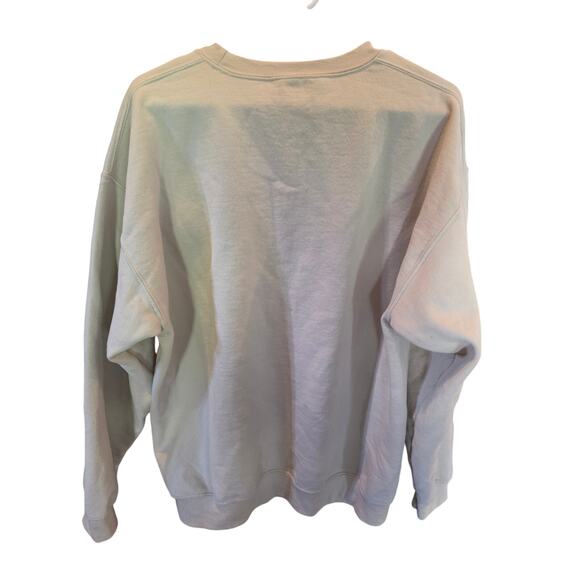 Gildan Heavy Blend Sweatshirt L Womens Homebody Club Tan Pullover - Picture 5 of 5